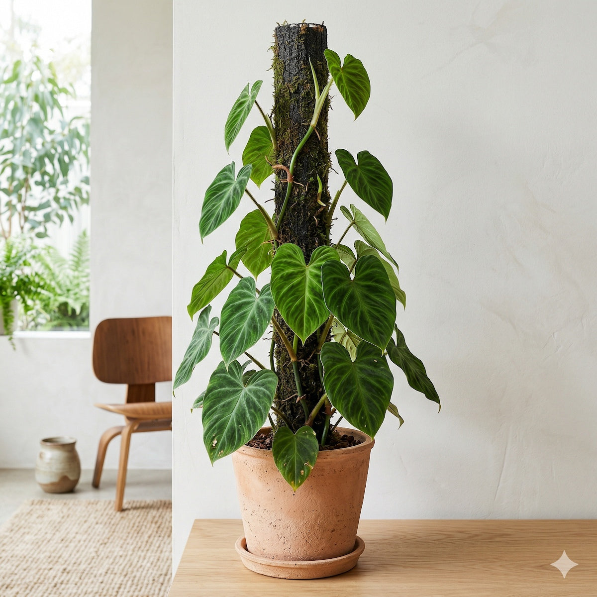 How to Use Moss Poles to Grow Massive Tropical Leaves